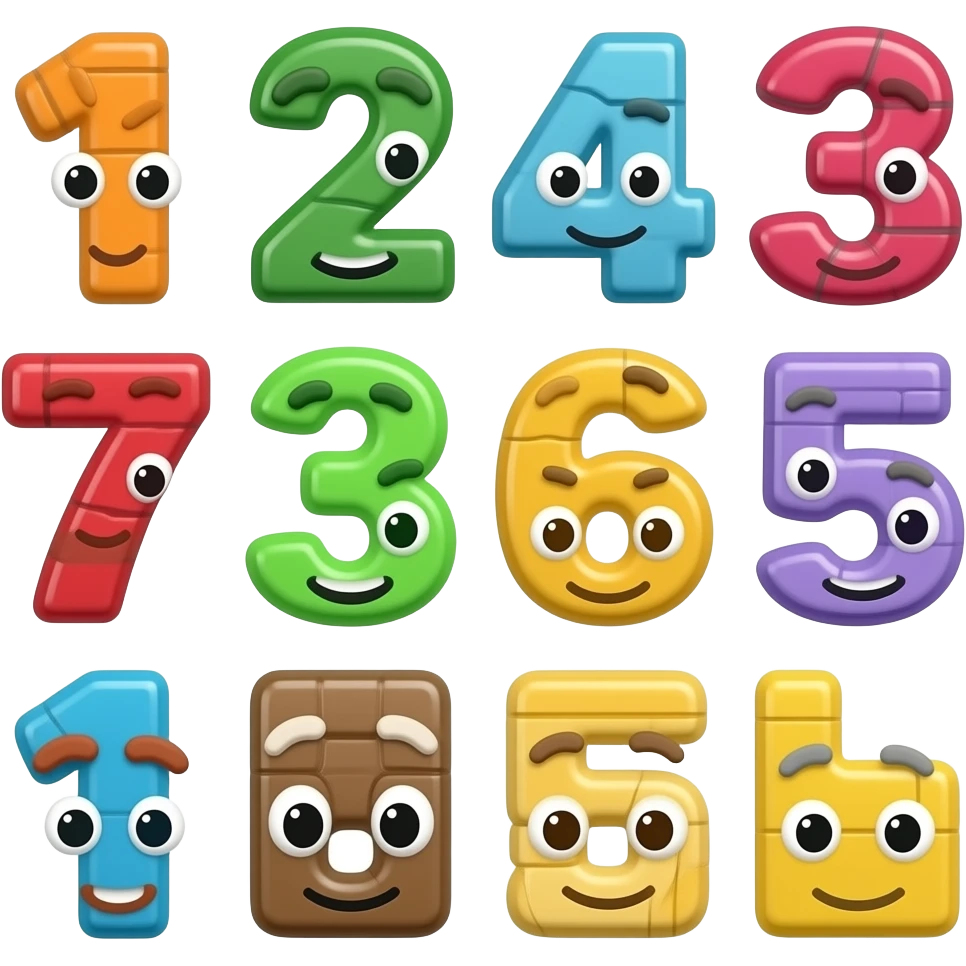 Numberblocks characters emoji