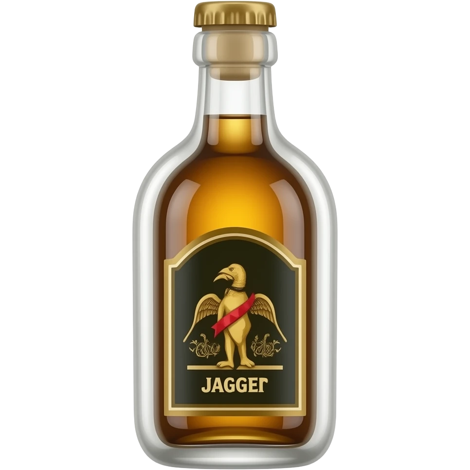 Emoji estilo iPhone de una botella de Jagger emoji