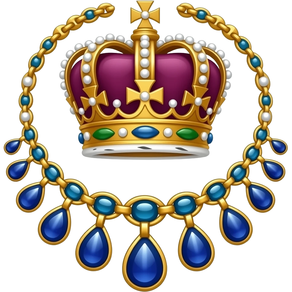 royal necklace emoji
