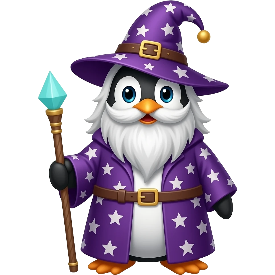 Penguin Wizard emoji