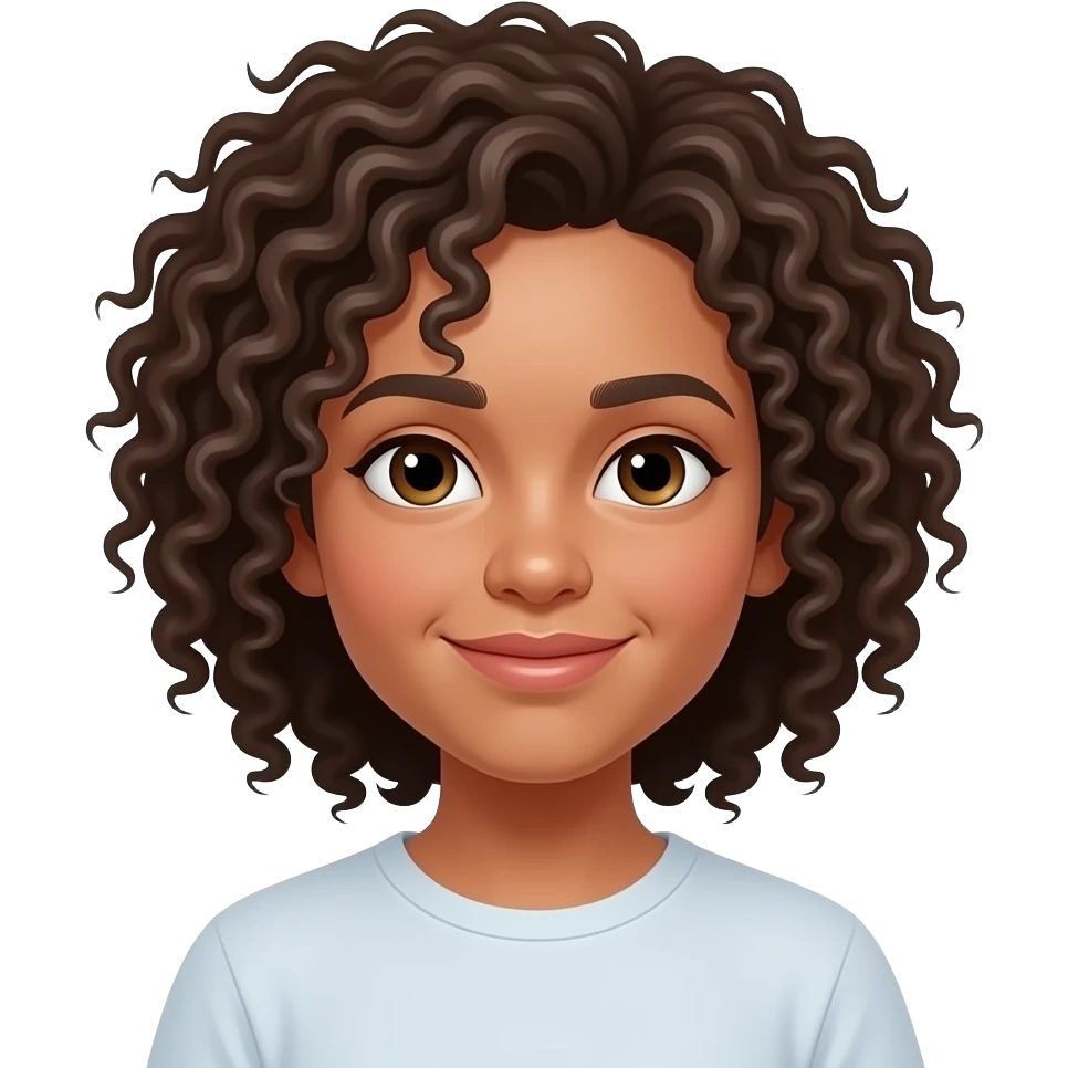 Curly hair emoji