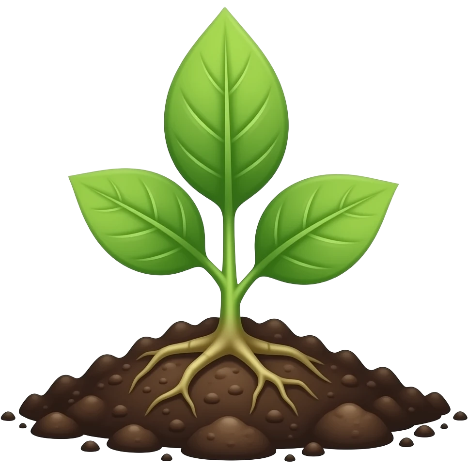 Small sapling taking root emoji | AI Emoji Generator