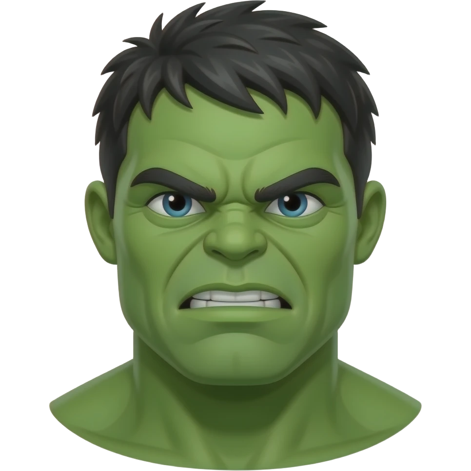 Pon a hulk sin pelo emoji