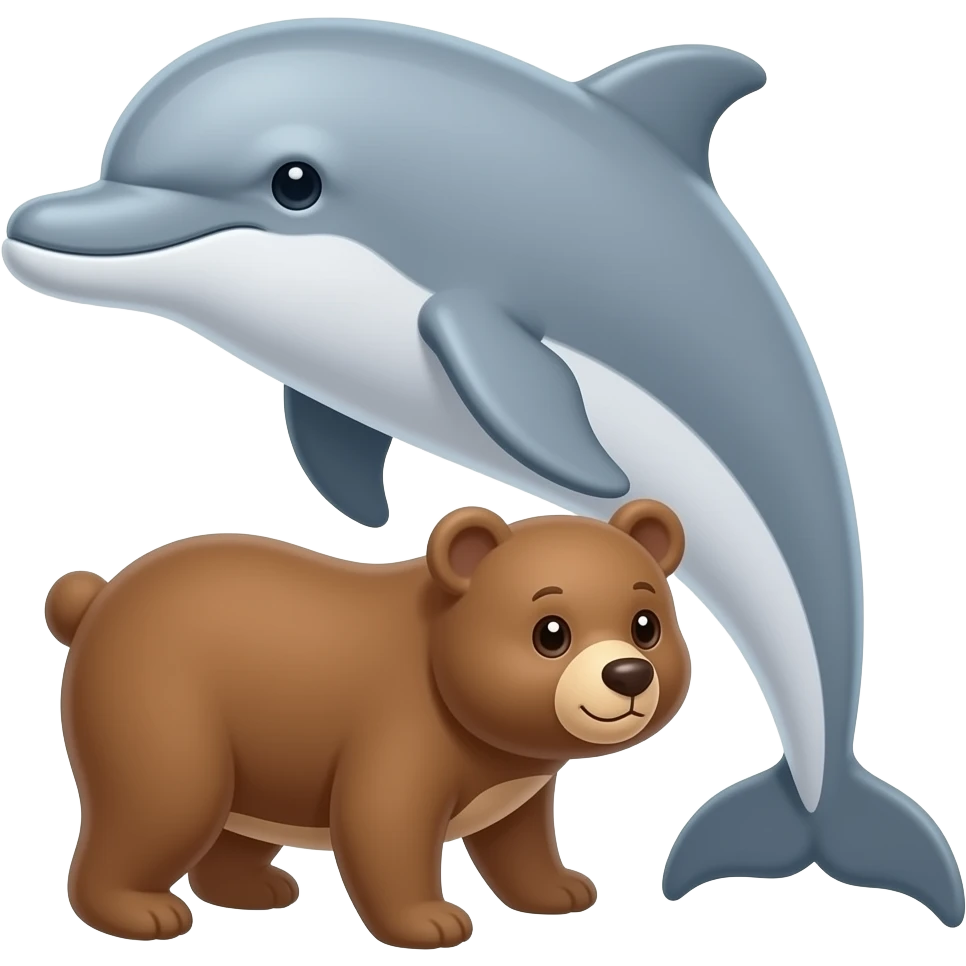 dolfin with a bear emoji