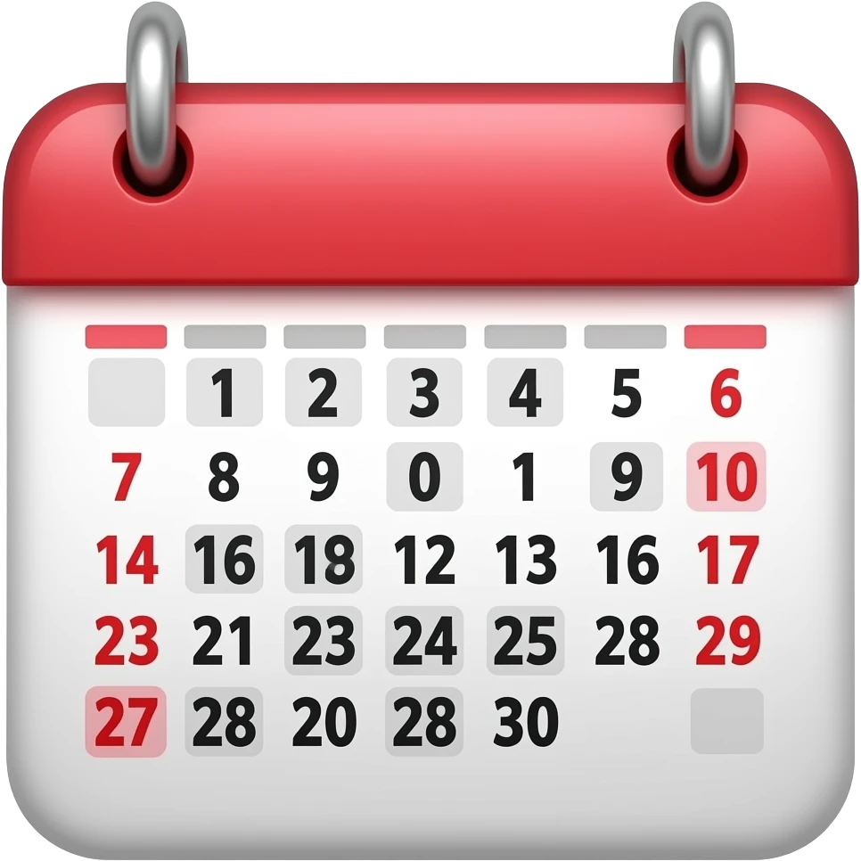 Calendar pink emoji