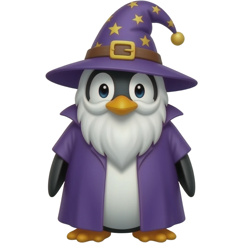 Penguin Wizard emoji