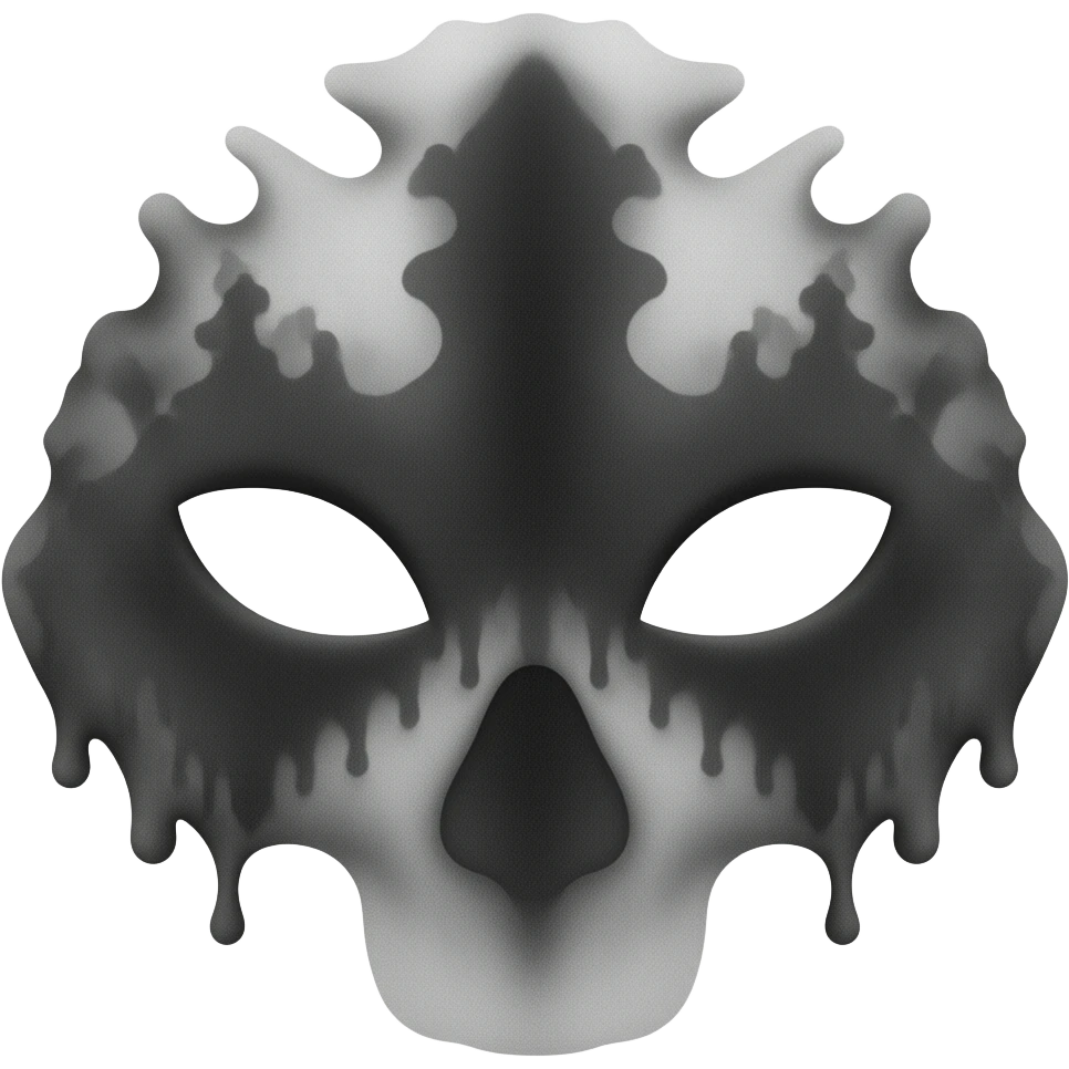 The Rorschach Mask emoji
