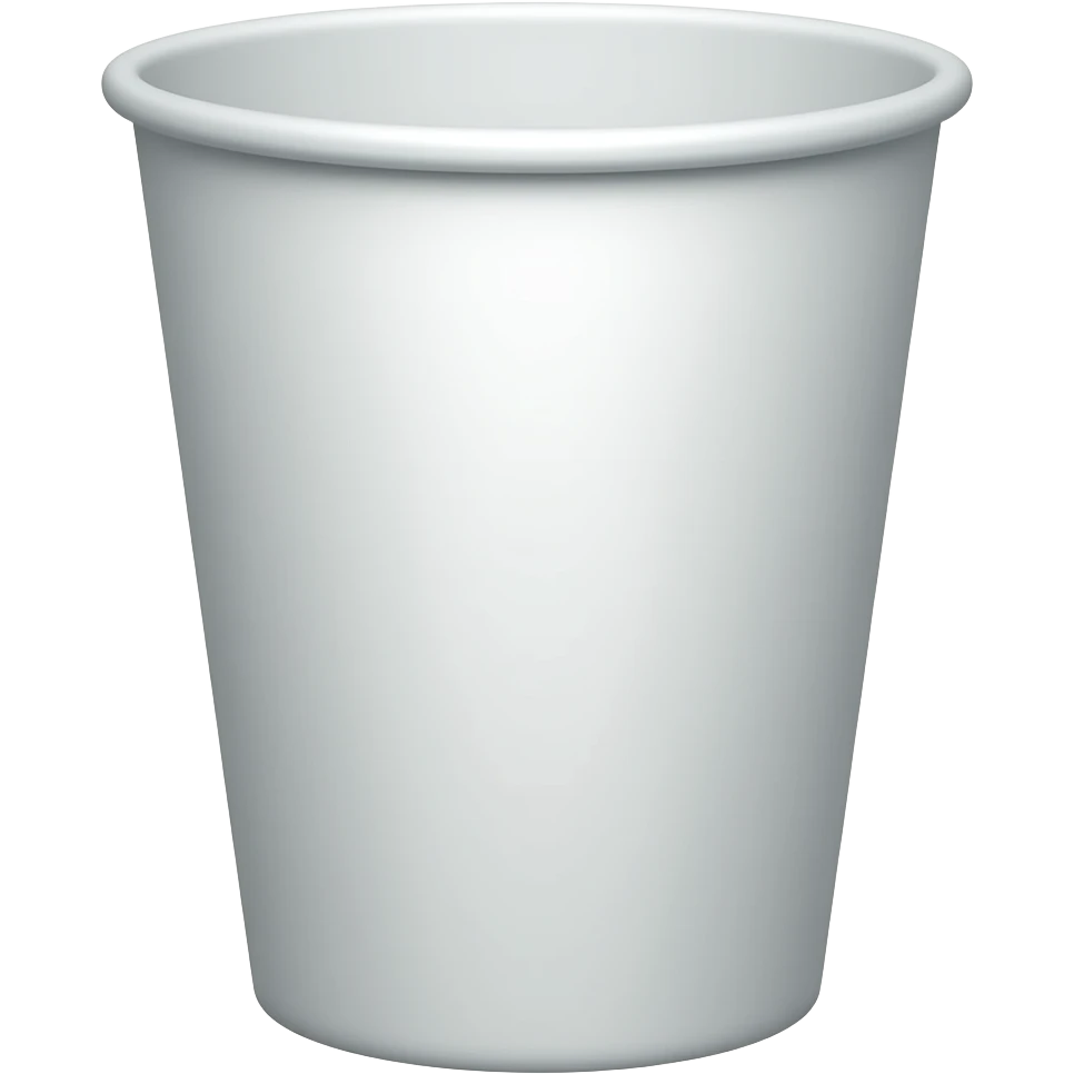 make a white long cup emoji