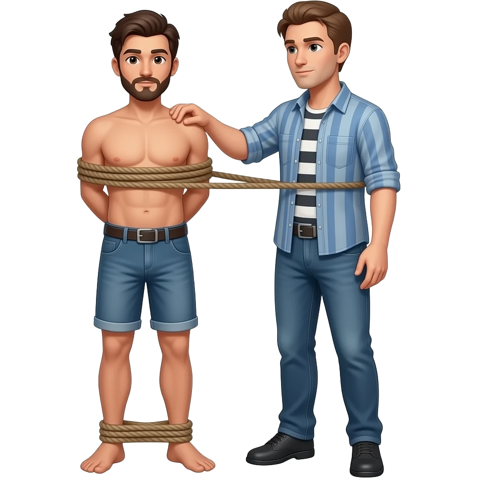 Spanking bound slave emoji