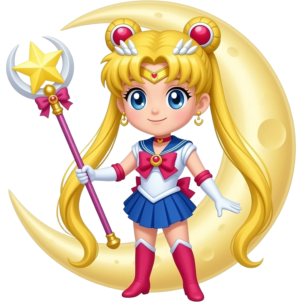 美少女戰士水手月亮 月亮手杖 emoji