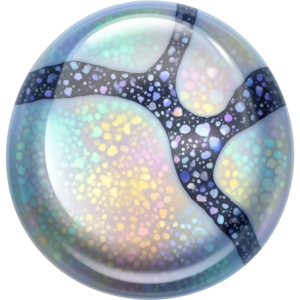 iridescent opal with flecks emoji