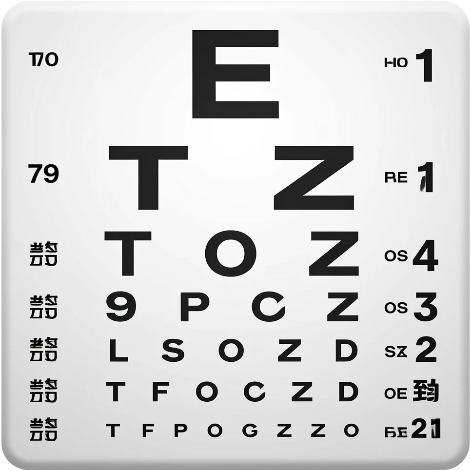 vision test chart emoji