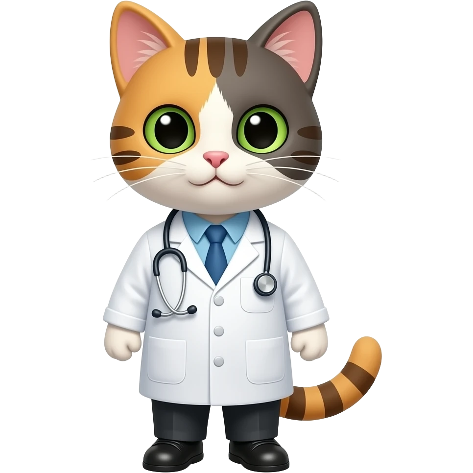 cat doctor emoji