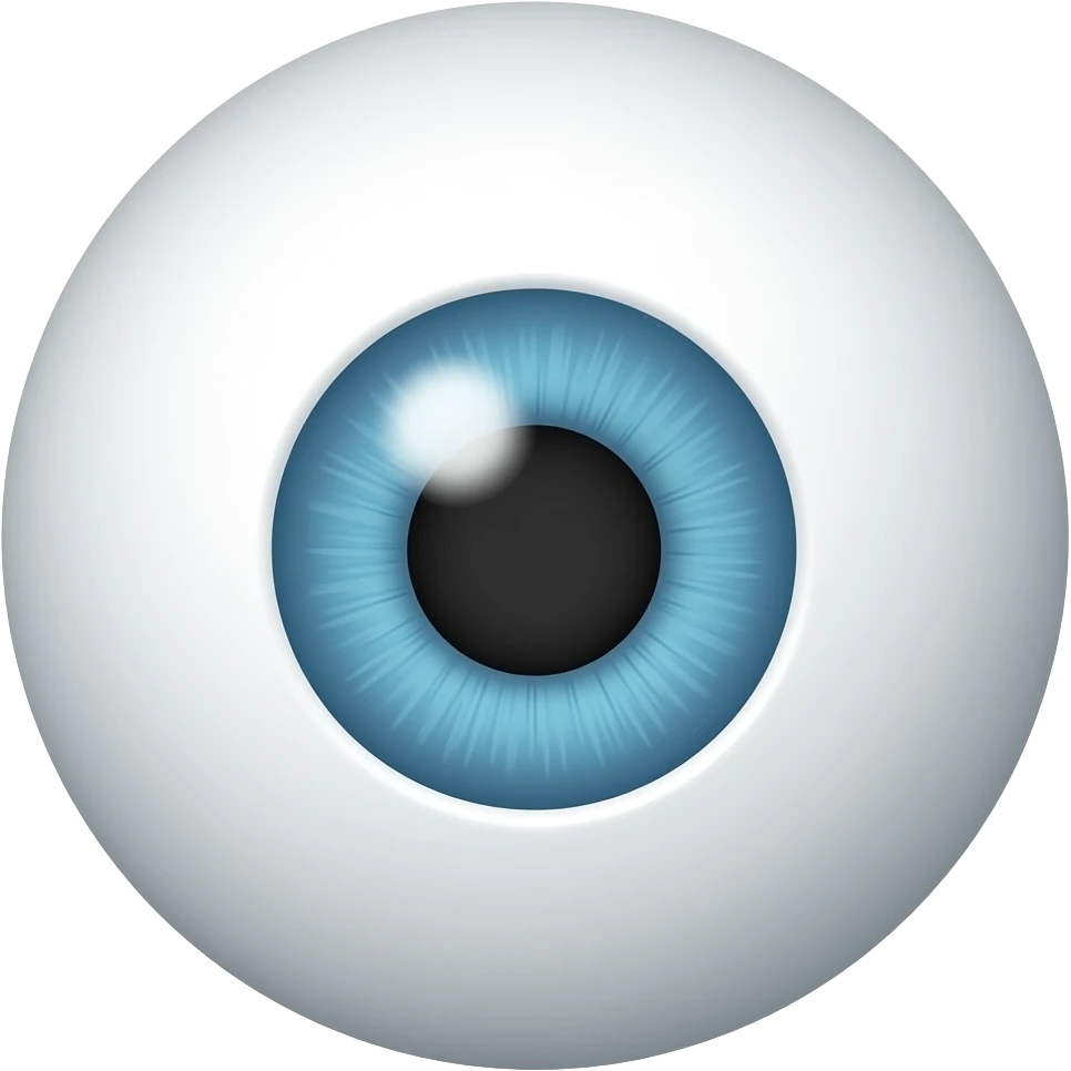Eyeball curve shape emoji