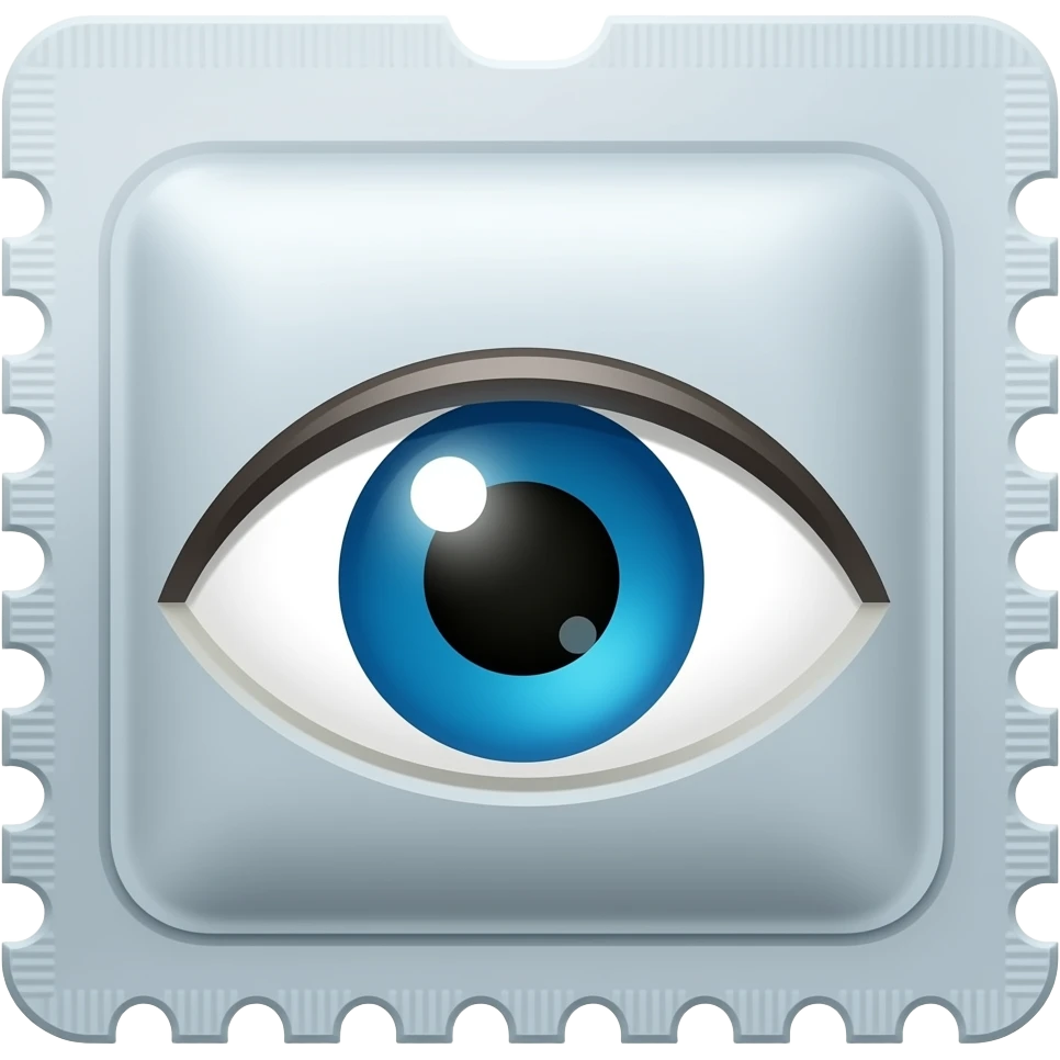 Упаковка капли для глаз emoji