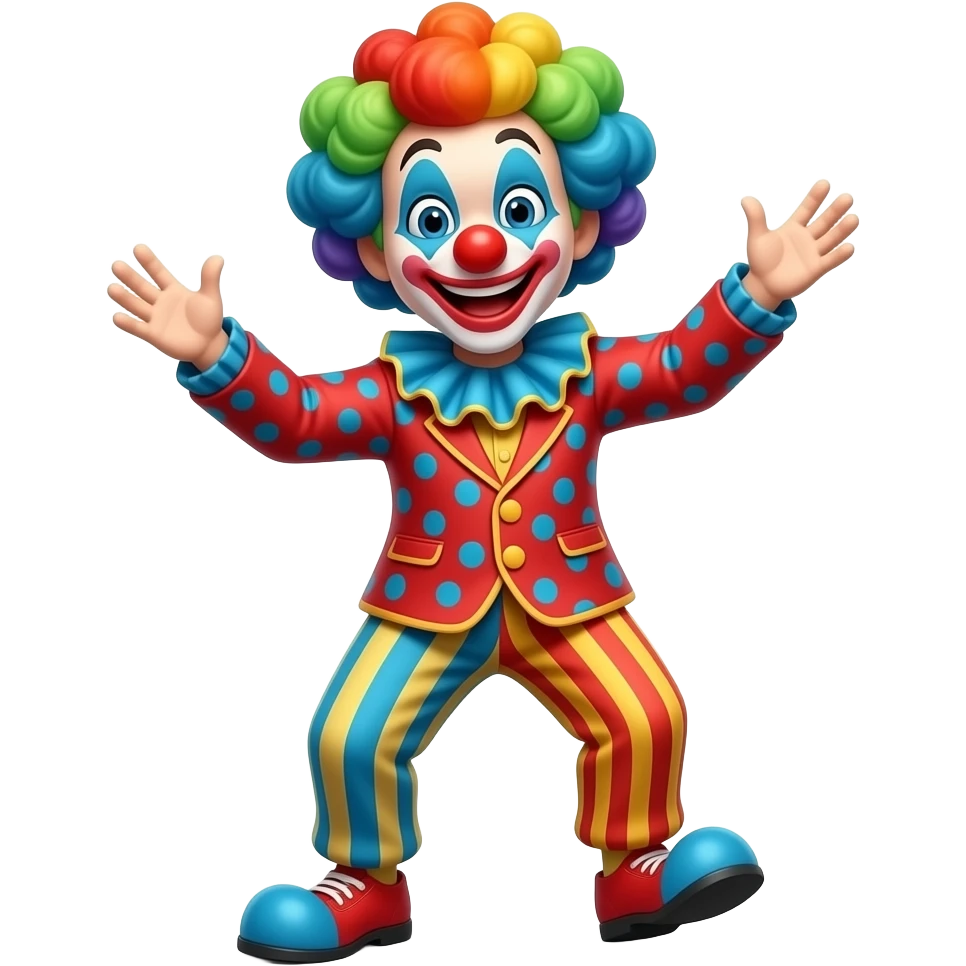 клоун танцует emoji