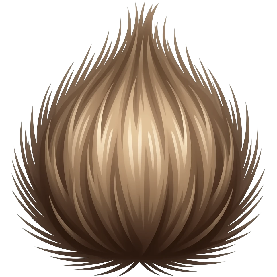 Un mechon de pelo tini emoji
