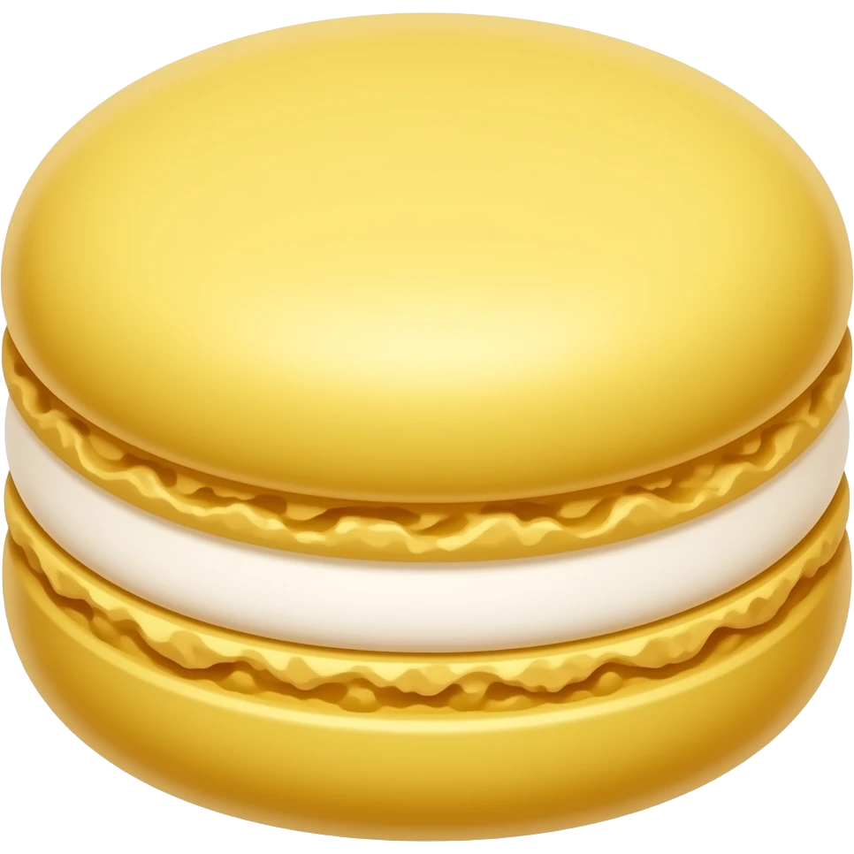 Yellow macaron emoji