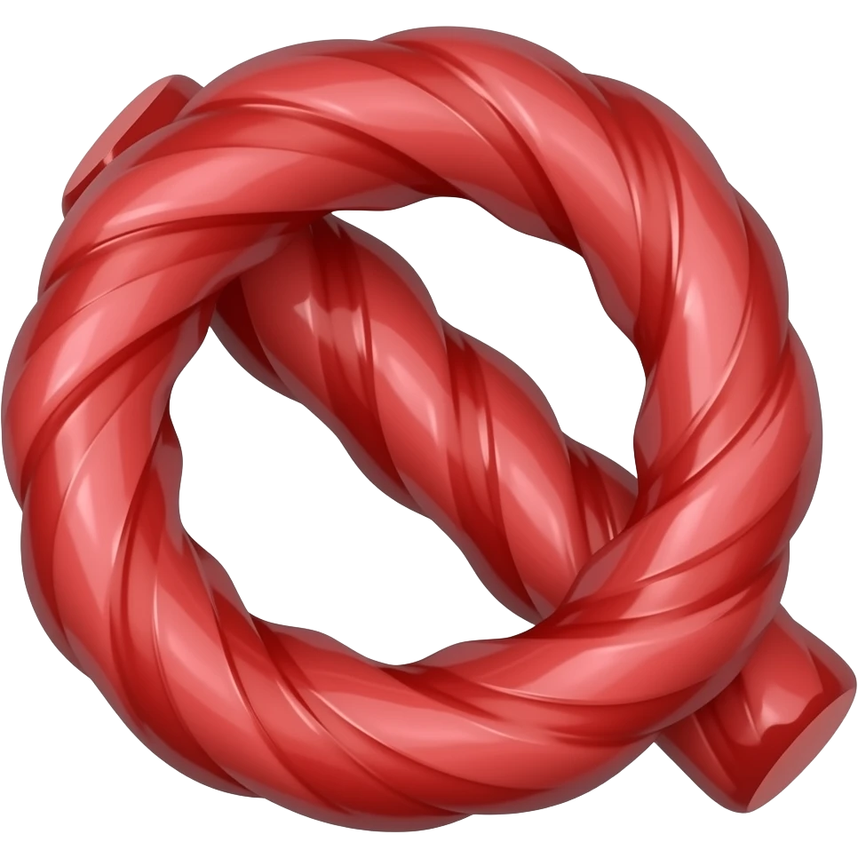 Red licorice Twizzlers emoji
