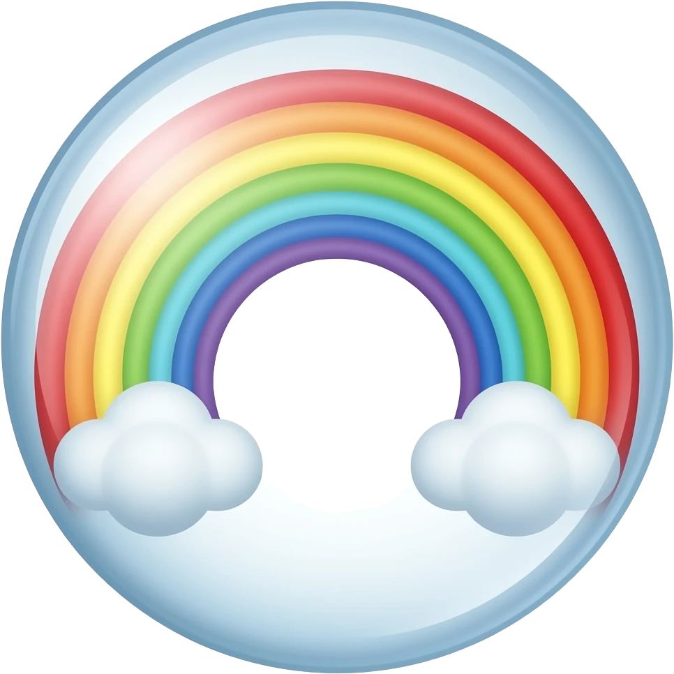 rainbow bubbles emoji
