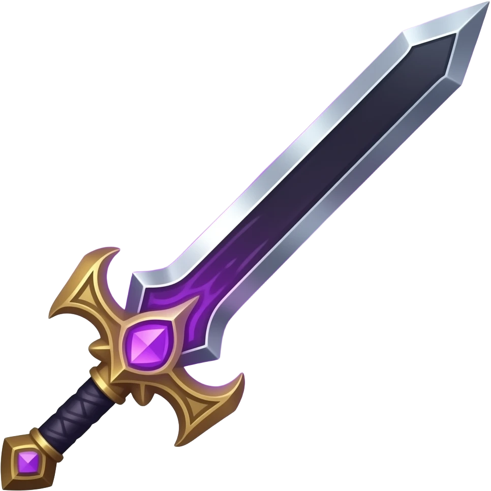 ⚔️ сделай эти смайлики для моей игры в фентези стиле, моя игра мрачная с фиолетовыми оттенками emoji
