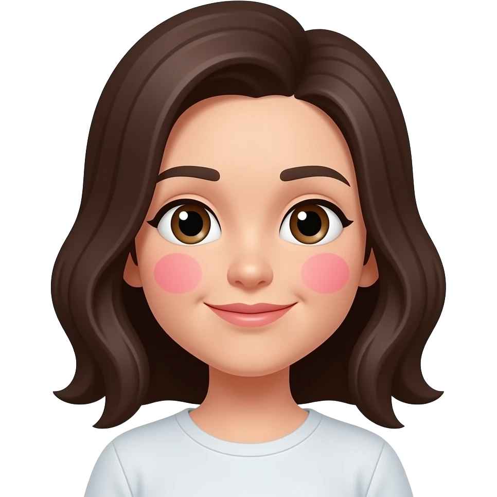 Blushing emoji