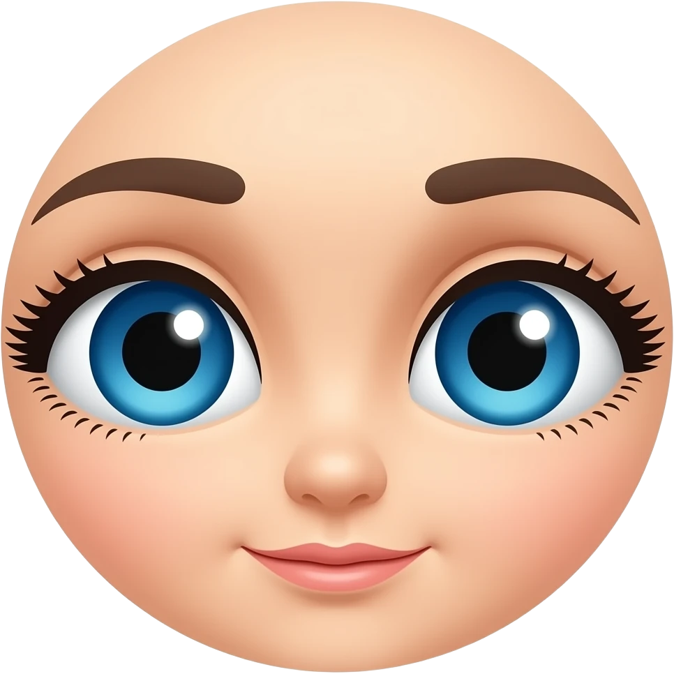 Ojos azules está chulo emoji