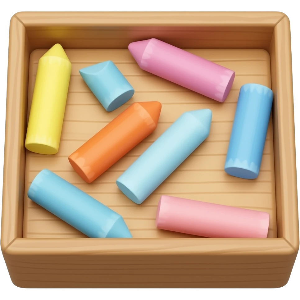 chalk box fill with pieces emoji