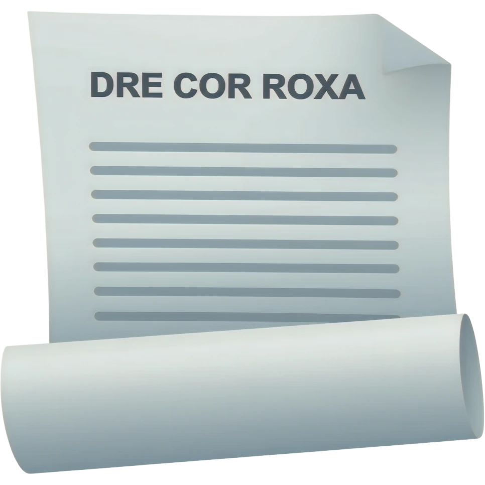 DOCUMENTO COM O TÍTULO DRE COR ROXA emoji