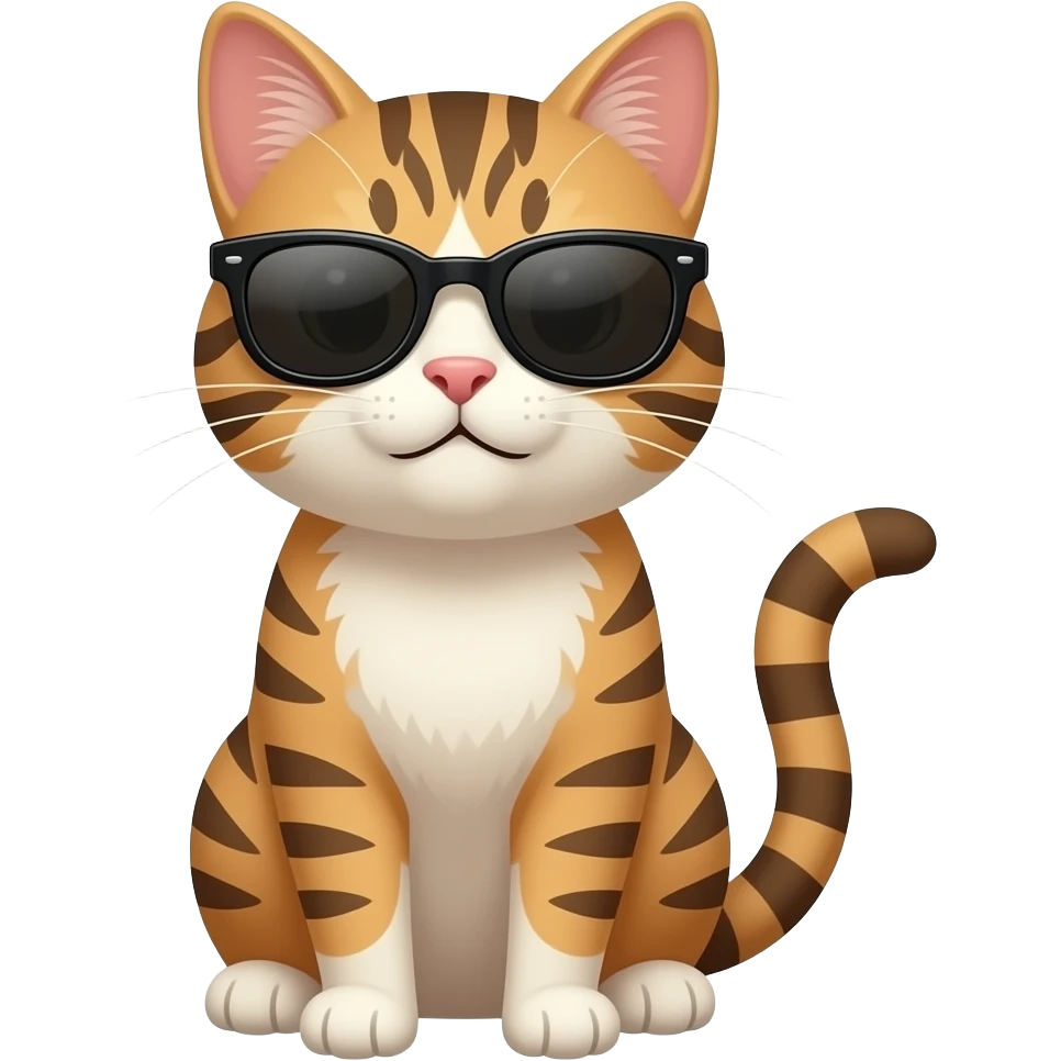 Cat wearing sunglasses emoji