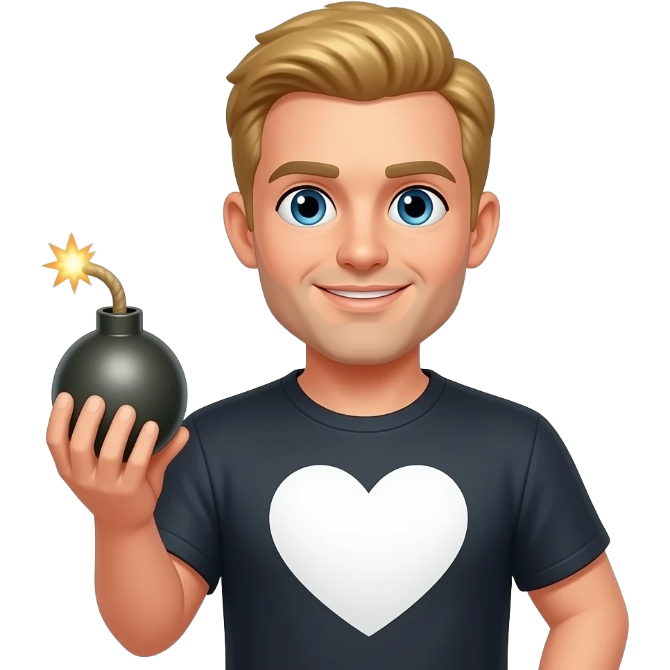 💣🤍👱‍♂️ emoji