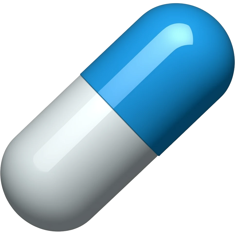 blue pill emoji