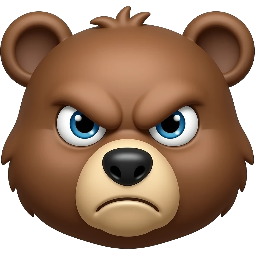 Anger bear emoji