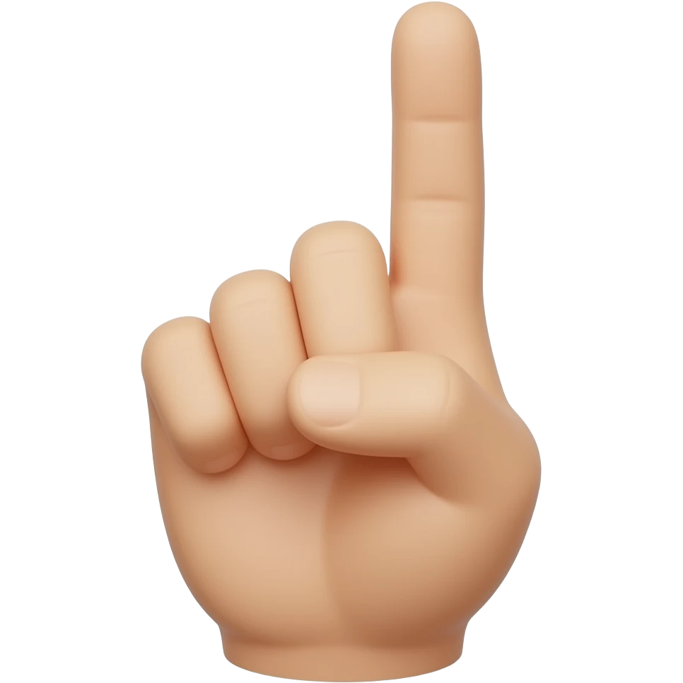 Make a finger pointing extra long  👆🏻 like this but sooo long  so long emoji