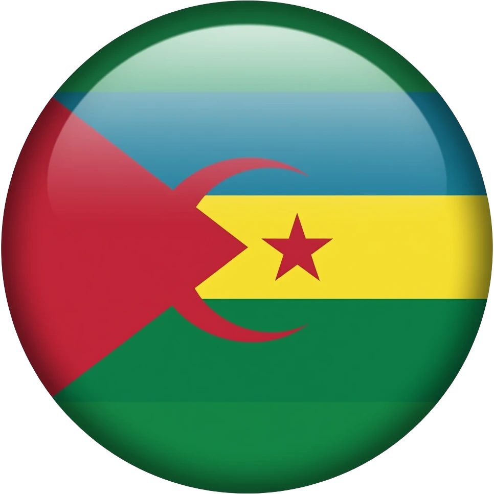 Amazigh flag North Africa  green yello blue emoji