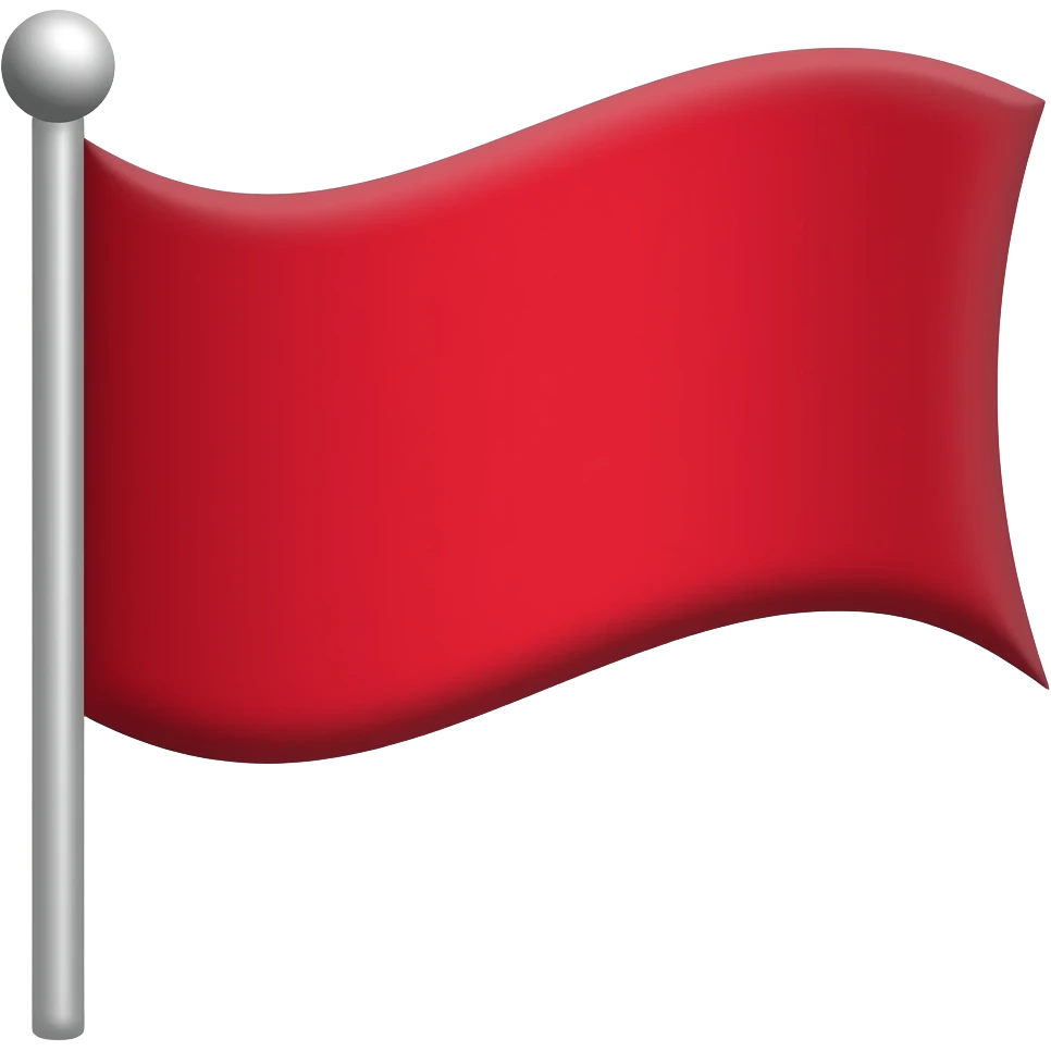 red with off sides flag emoji