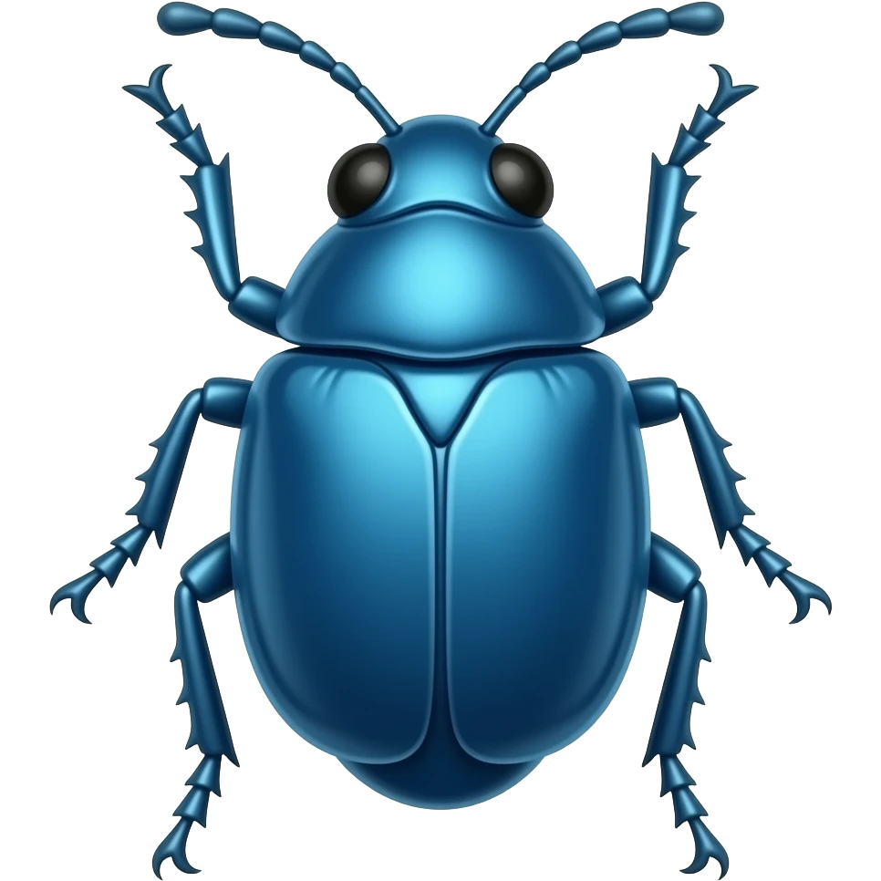 Blue Insect emoji