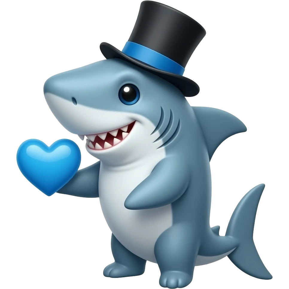 🦈🎩🩵 emoji
