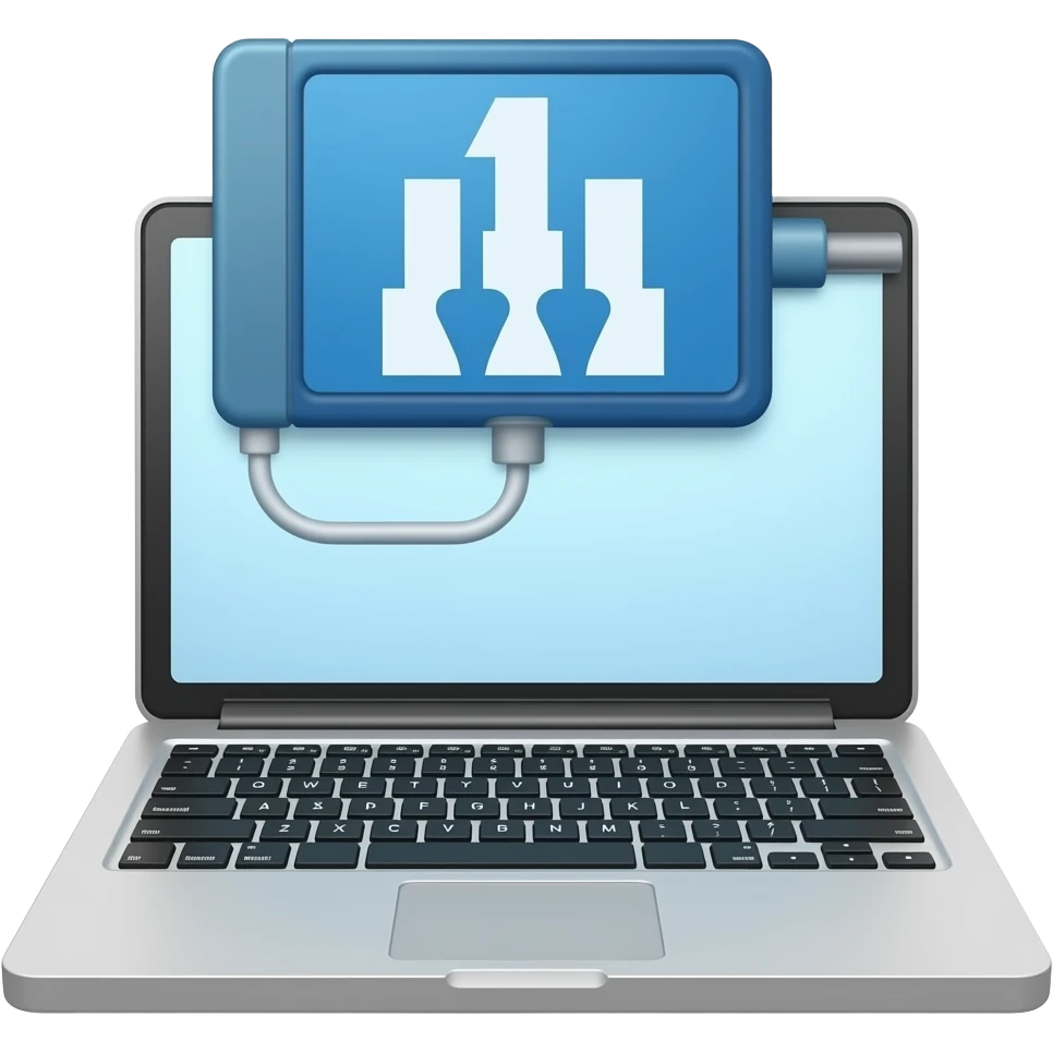 laptop connecting software, software onboarding emoji