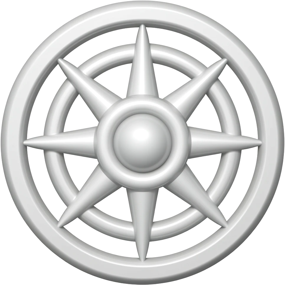 white dharma wheel emoji