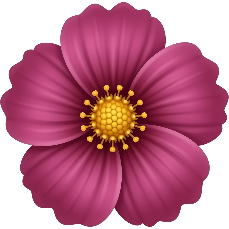 burgundy flower emoji
