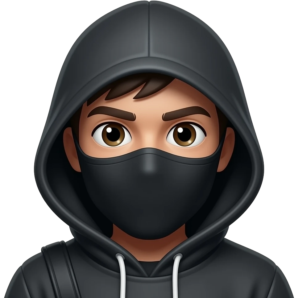 black hat hacker emoji