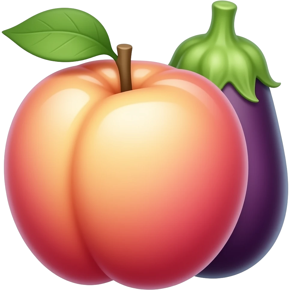 🍑🍆 emoji