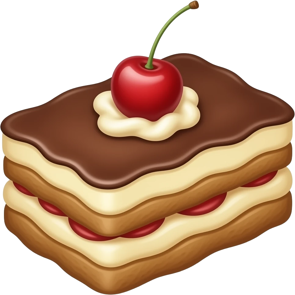 Make tiramisu just without cherry emoji