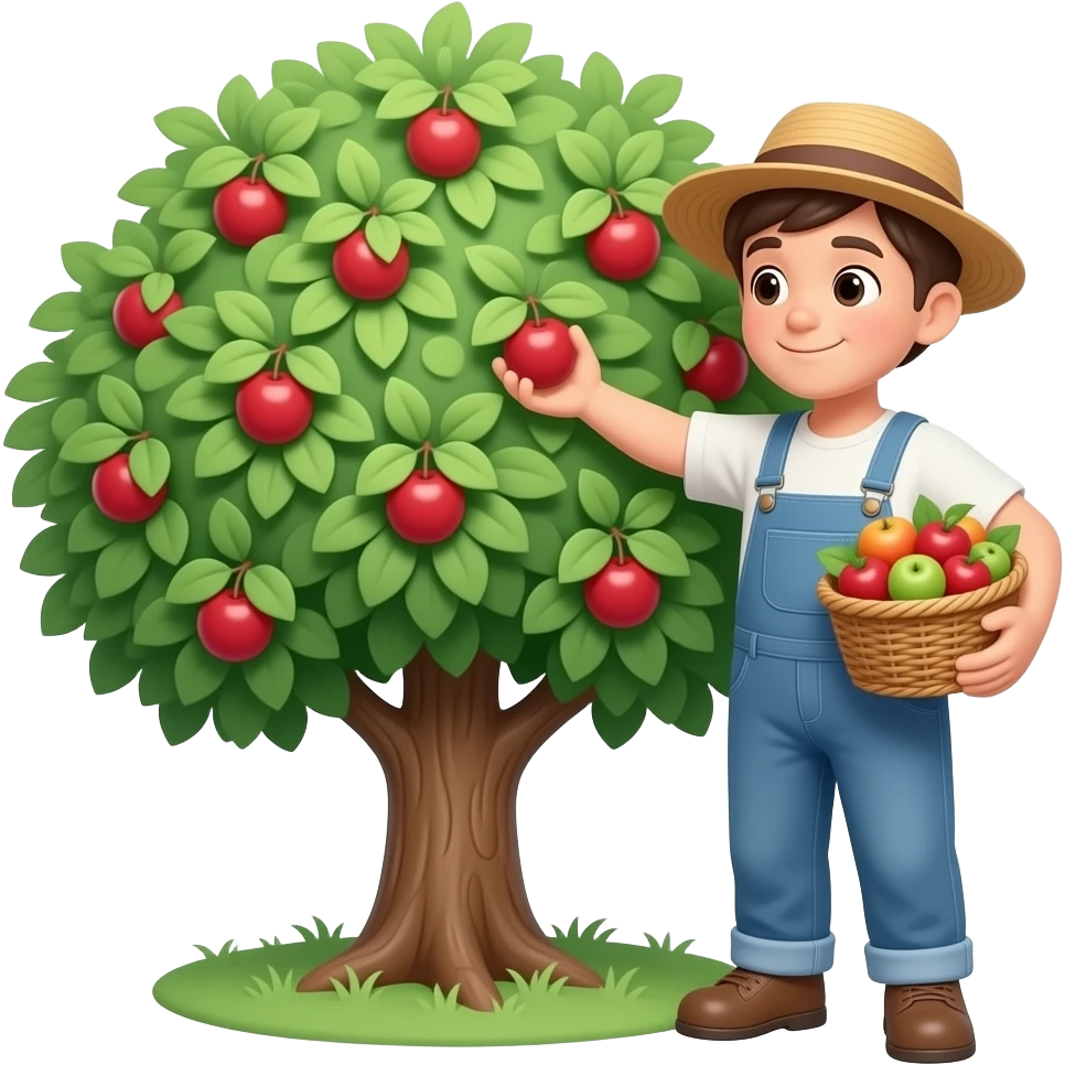 Fruit Picking from tree emoji