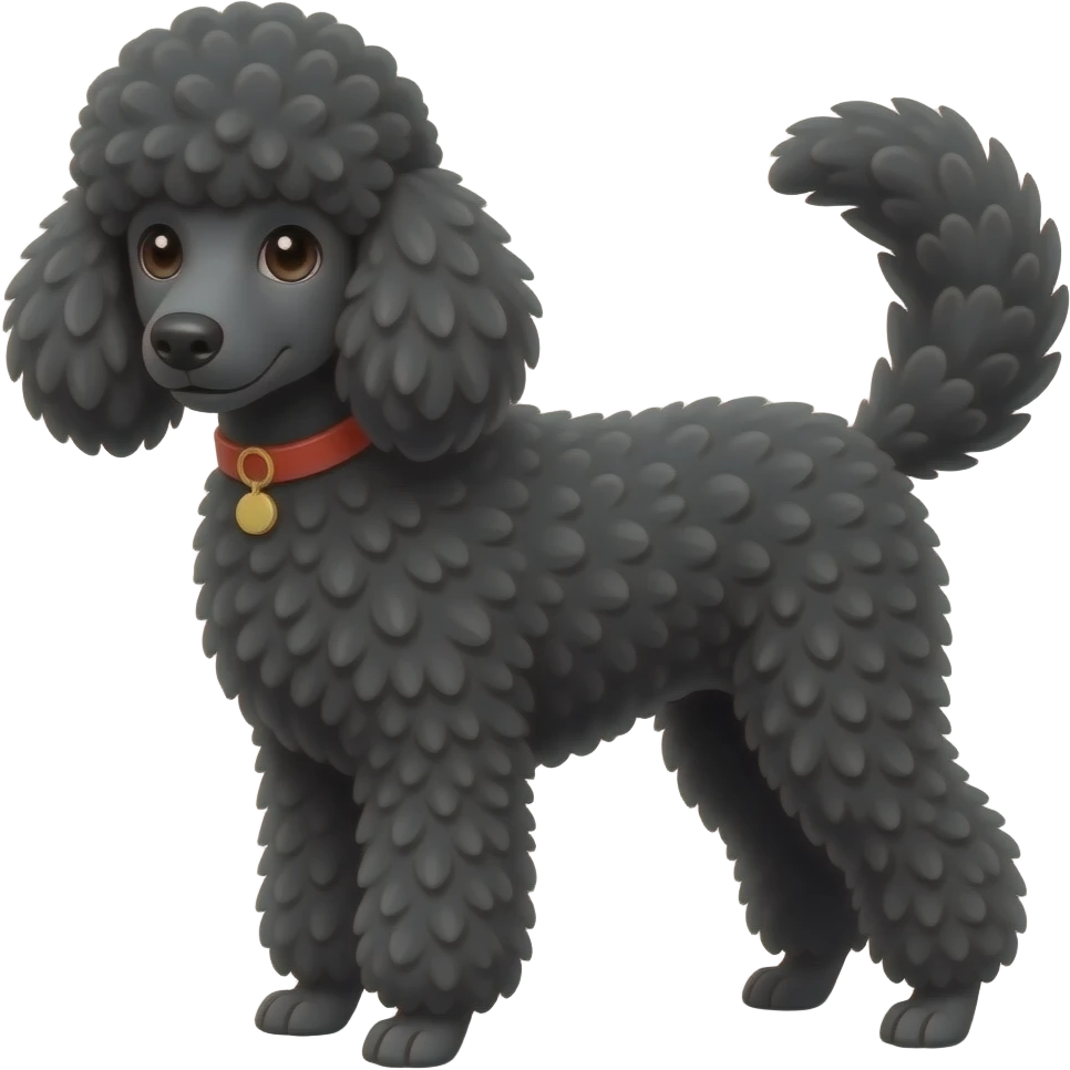 Black poodle emoji