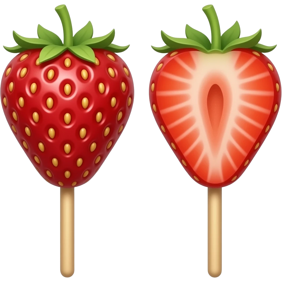 Strawberry pops emoji