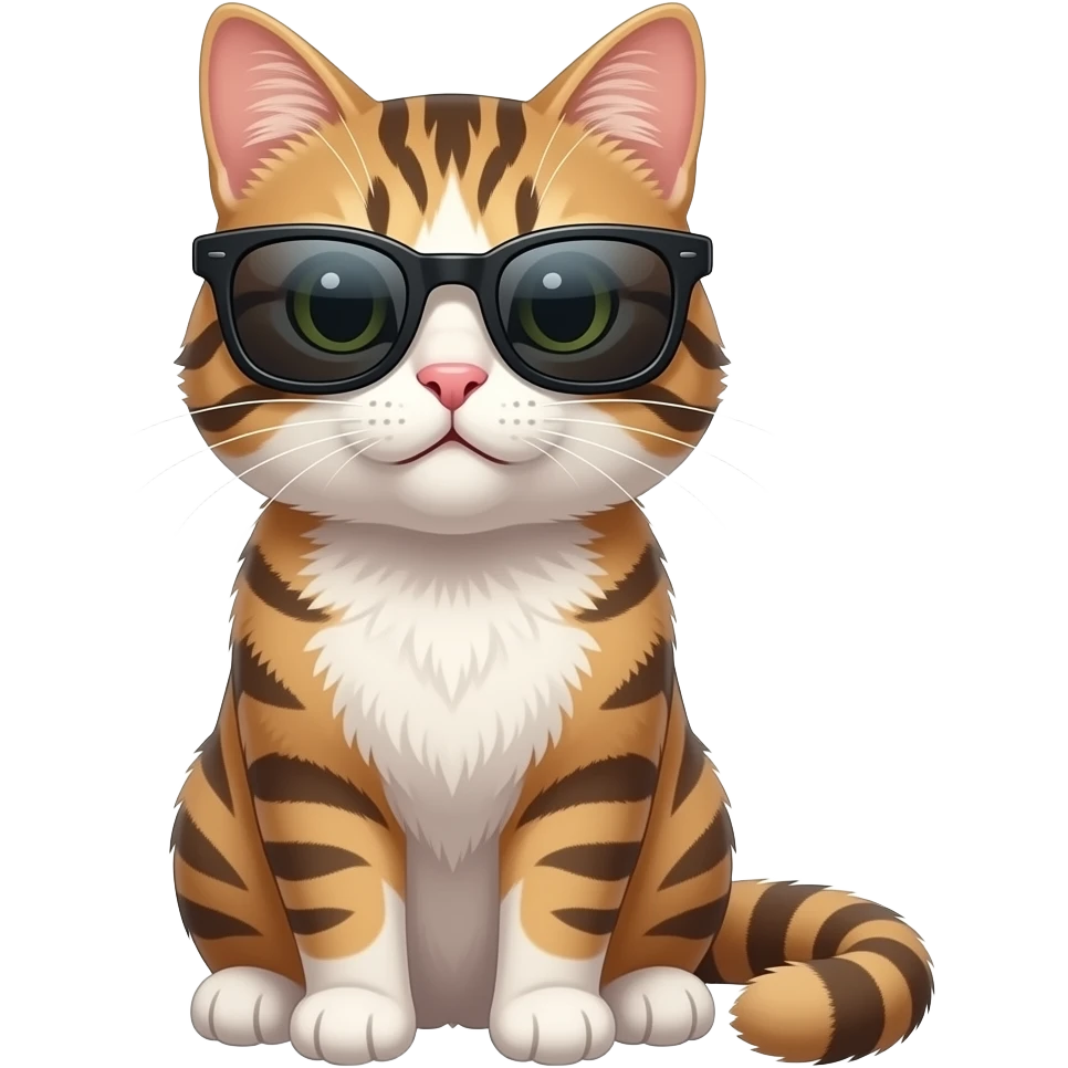Cat wearing sunglasses emoji