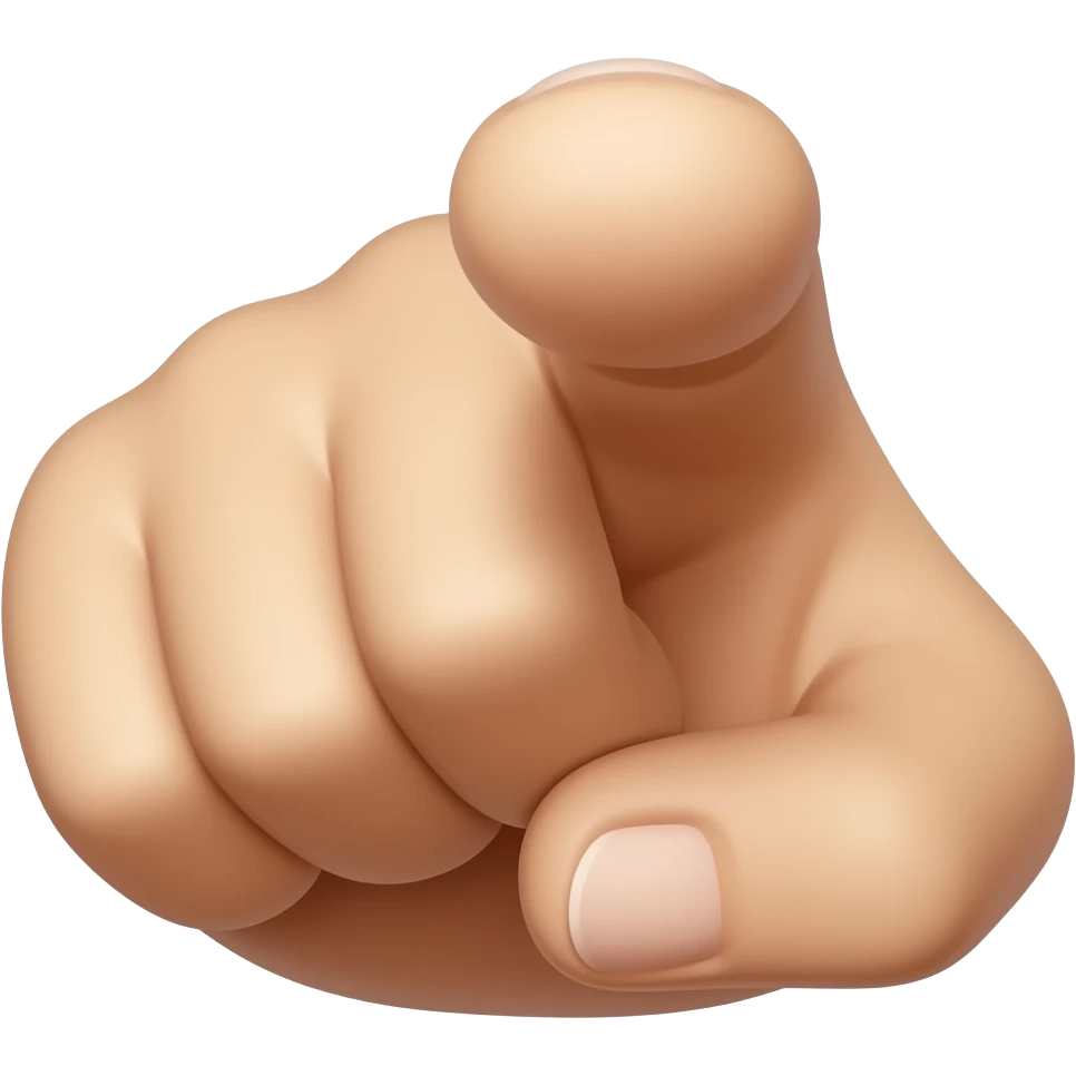 index finger pointing at me directly emoji