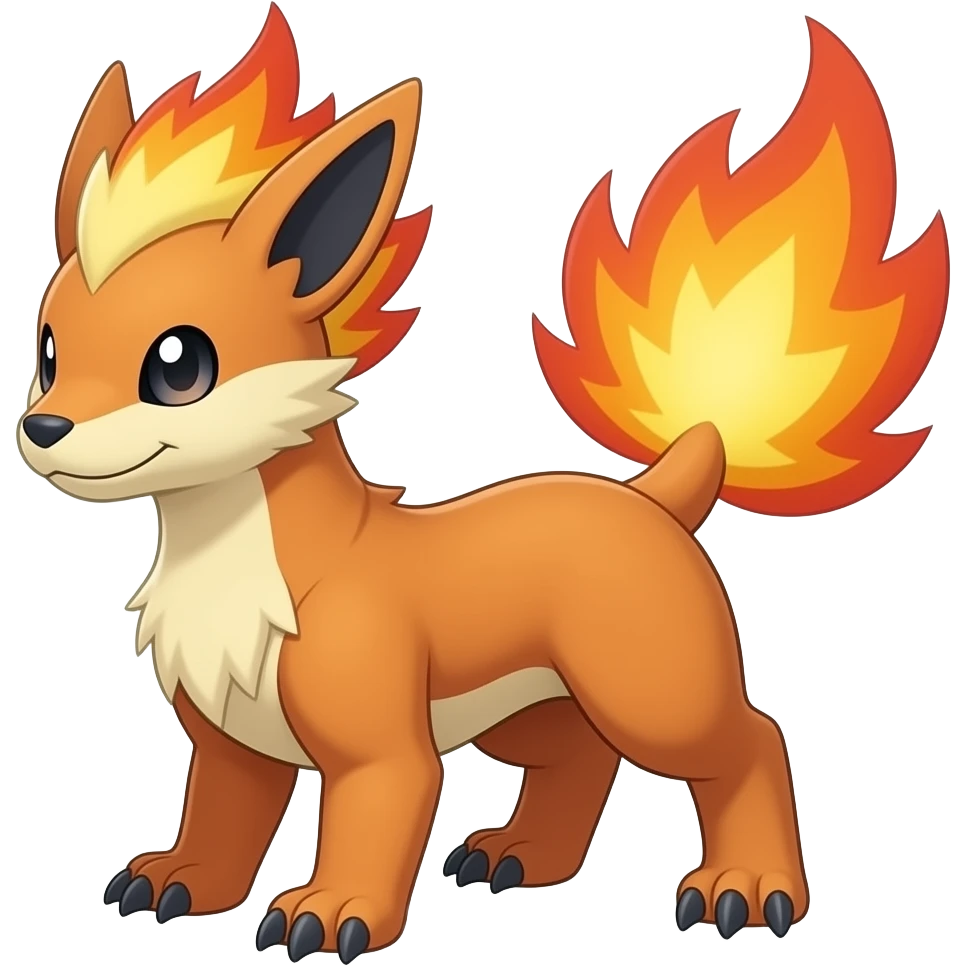 Pyroar-Fakémon-hybrid-creature (full body) Evolved form emoji